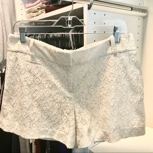 Loft Lace Shorts Size 8 in Cream Color